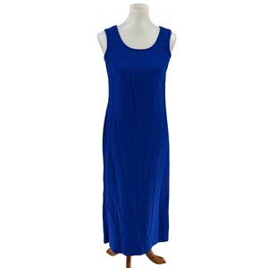 Karin Stevens Petites Royal Blue Sleeveless Maxi Dress Size 8P Rayon/Polyester,